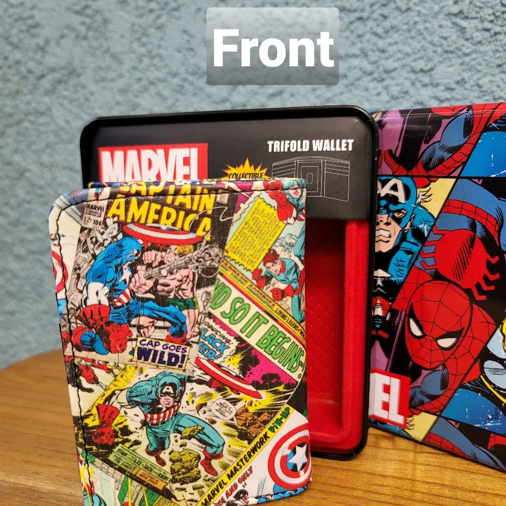 MARVEL Captain America Comic Tri-fold Wallet - Picture 1 of 6